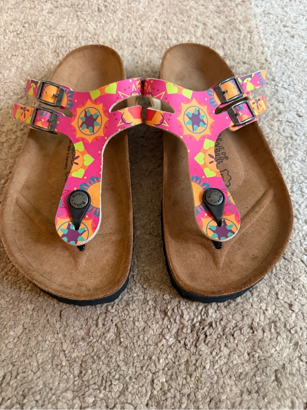 Birkis by Birkenstock Ladies Milo Indian Print Size 38  7 Ladies/men 5 Sandals